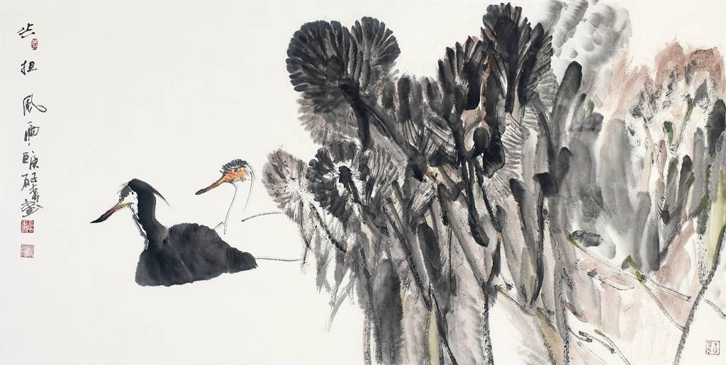 巨石作品欣赏巨石是一位有进取精神和很有潜力的中年画家,他未来的