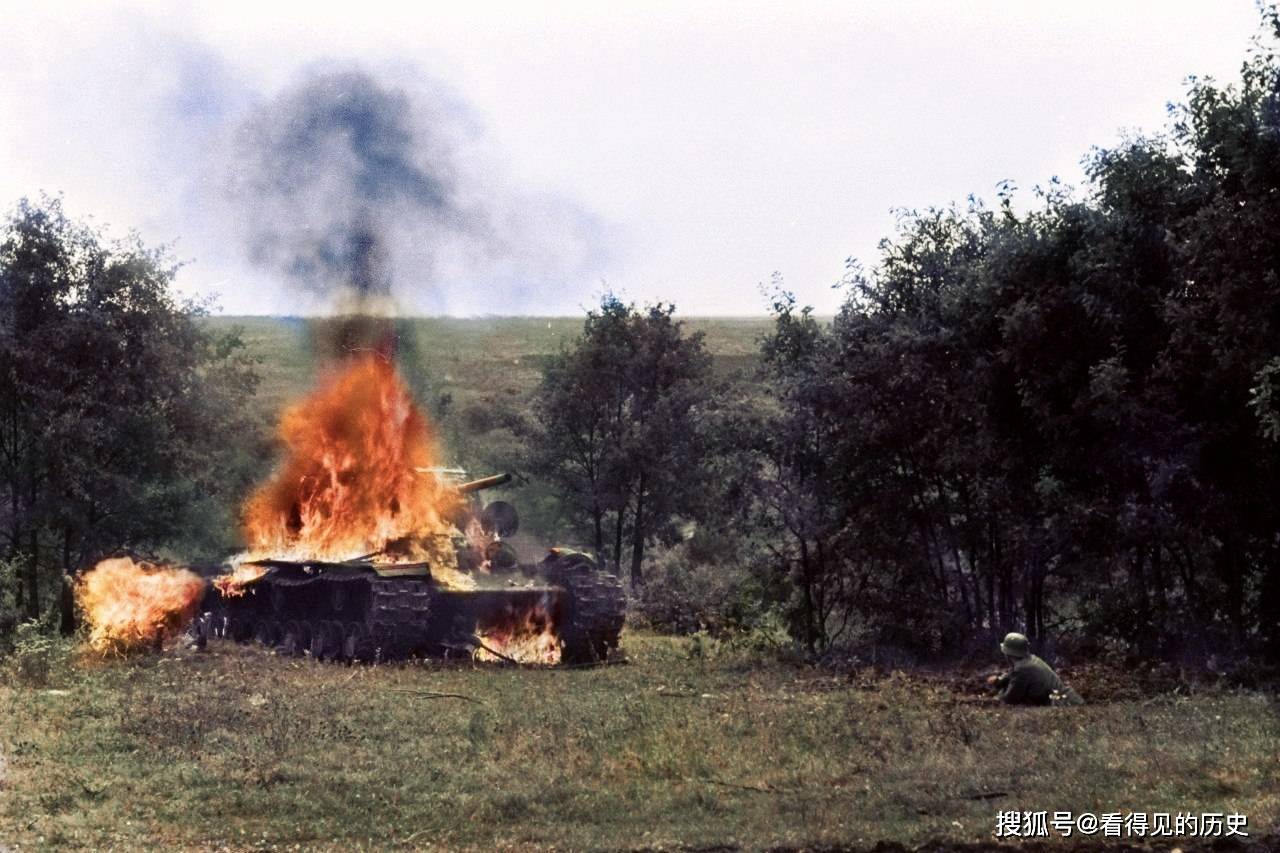 原創彩色老照片二戰時期的德國坦克兵閃電戰的忠實執行者