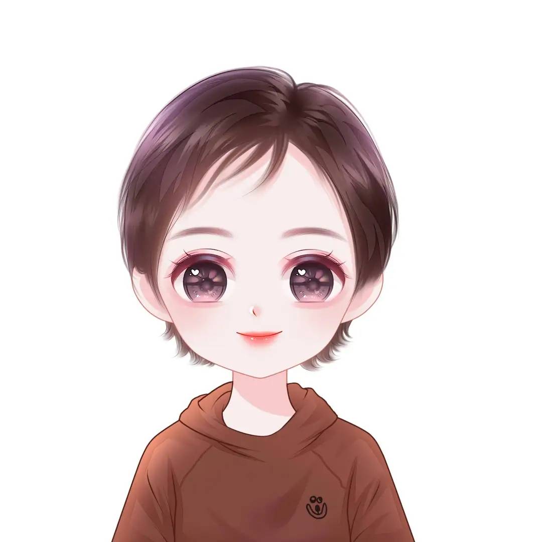 小清新真人卡通手绘头像,好看又可爱.带一张回去放在床头.