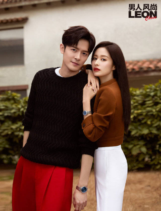 原创颖儿付辛博合拍情人节大片牵手拥抱宛如热恋男帅女美太般配