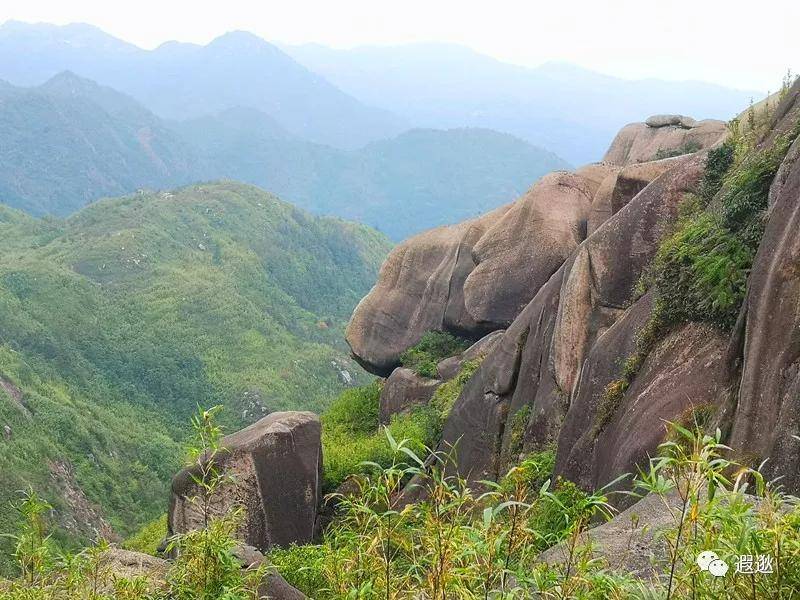 行走瑞安白岩山欣赏奇妙巨石阵