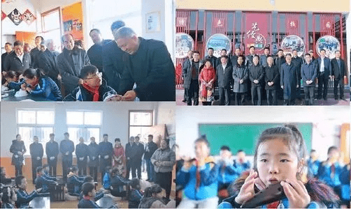 市关工委到峄城区古邵镇中心小学调研艺经典特色社团校园文化建设.