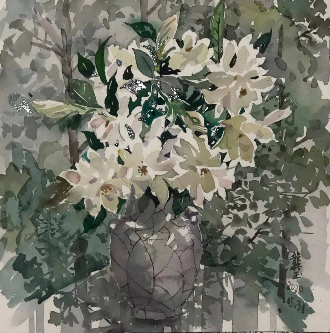 龚玉水彩作品赏析