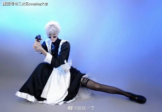 黑丝女仆装还有兽耳的五条悟咒术回战私设cosplay