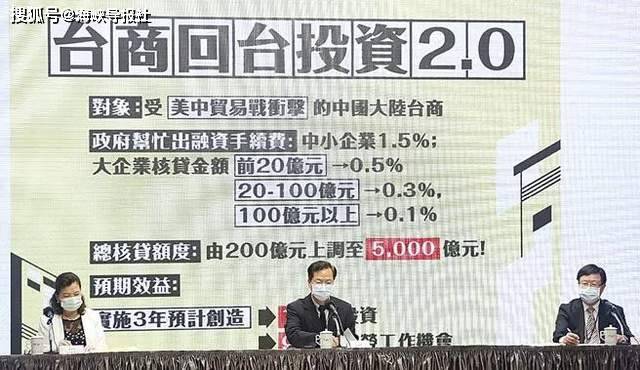 蔡英文宣称台商回流投资超1兆 挨批灌水诈骗 资金