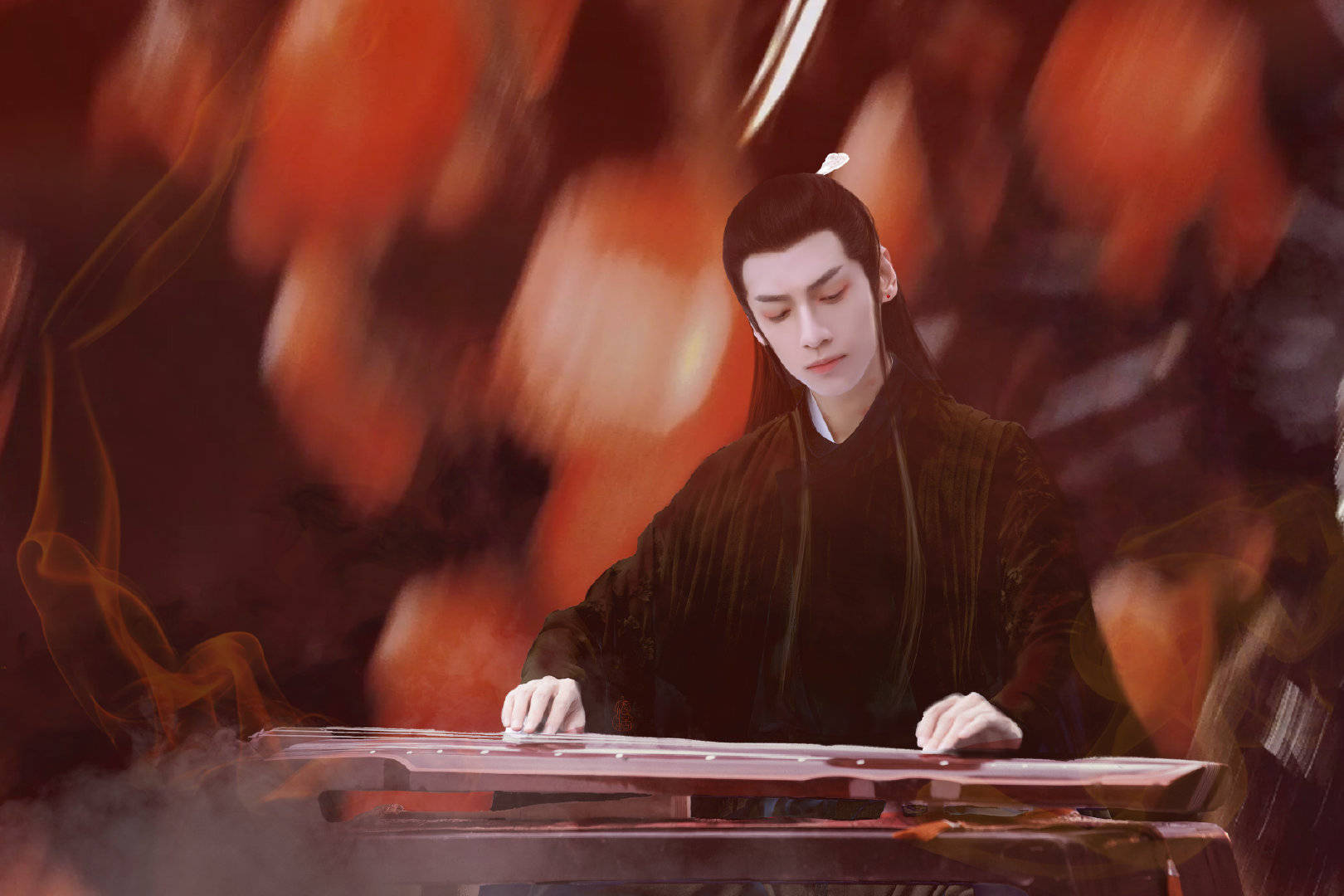 任嘉伦的陆绎,成毅的司凤,肖战的魏婴,谁是最帅黑衣古装男神?_罗云熙