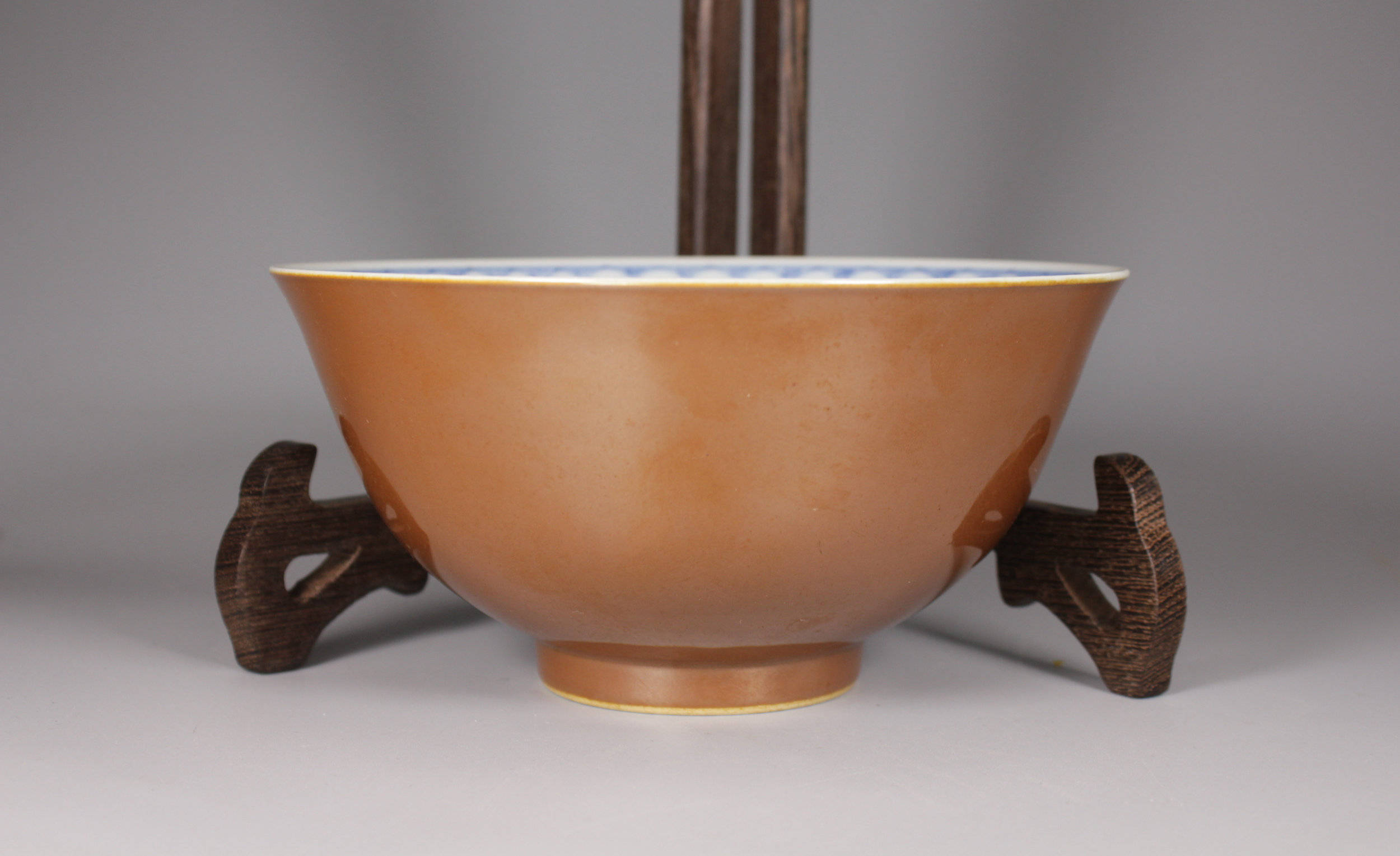 清 若深珍藏款金玉满堂大碗 康熙