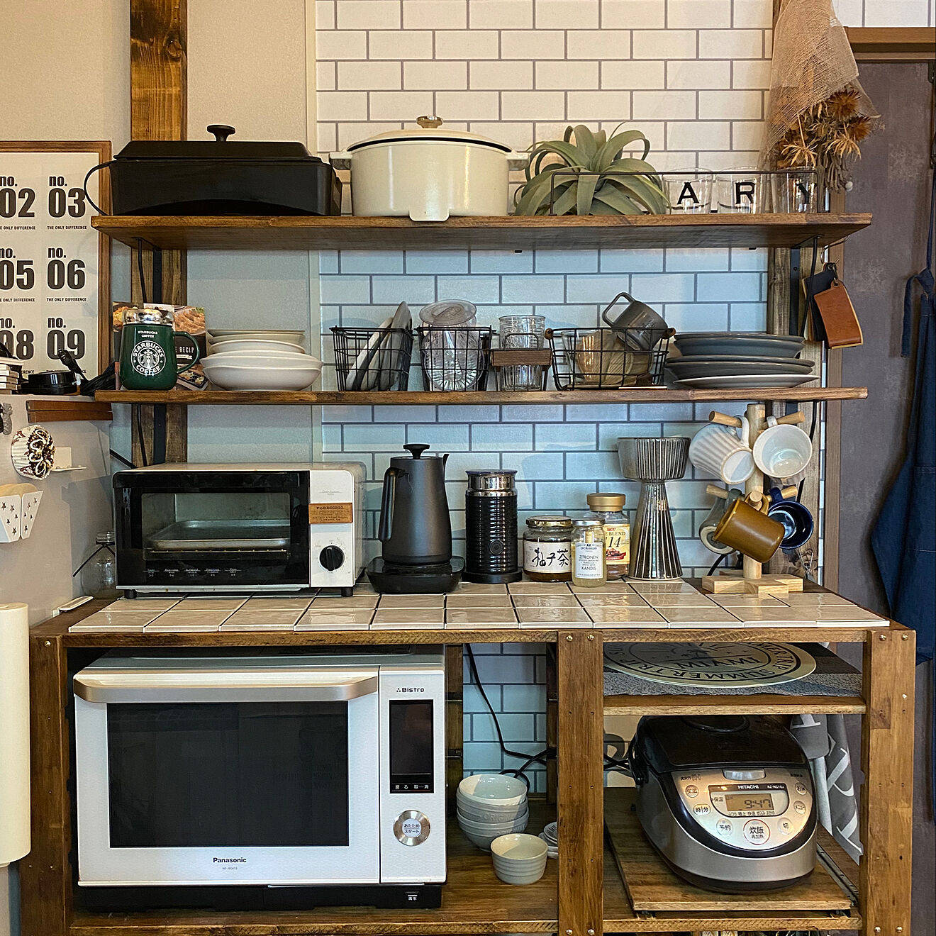 厨房不想做吊柜试试学外国人做开放式搁架好看好用