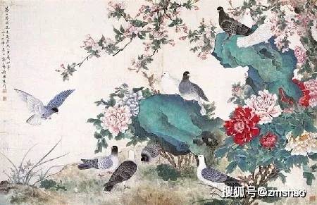 陈之佛工笔花鸟作品赏析_图案