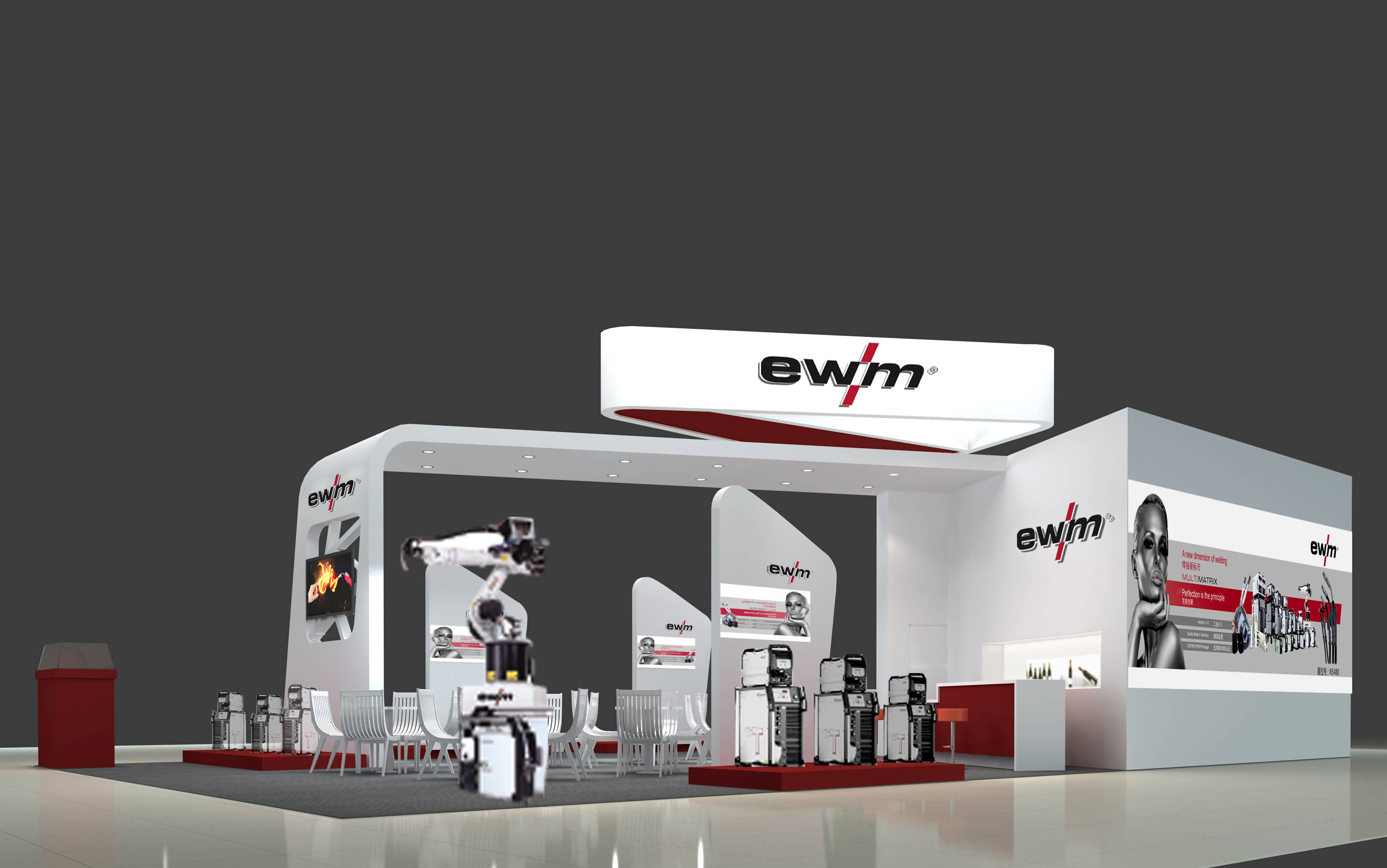 2021第22届长沙自动化展展台设计搭建全息投影助力参展商展示