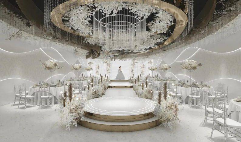 婚礼堂发布麦宸商业空间美学作品长春晨宇酒店设计解读