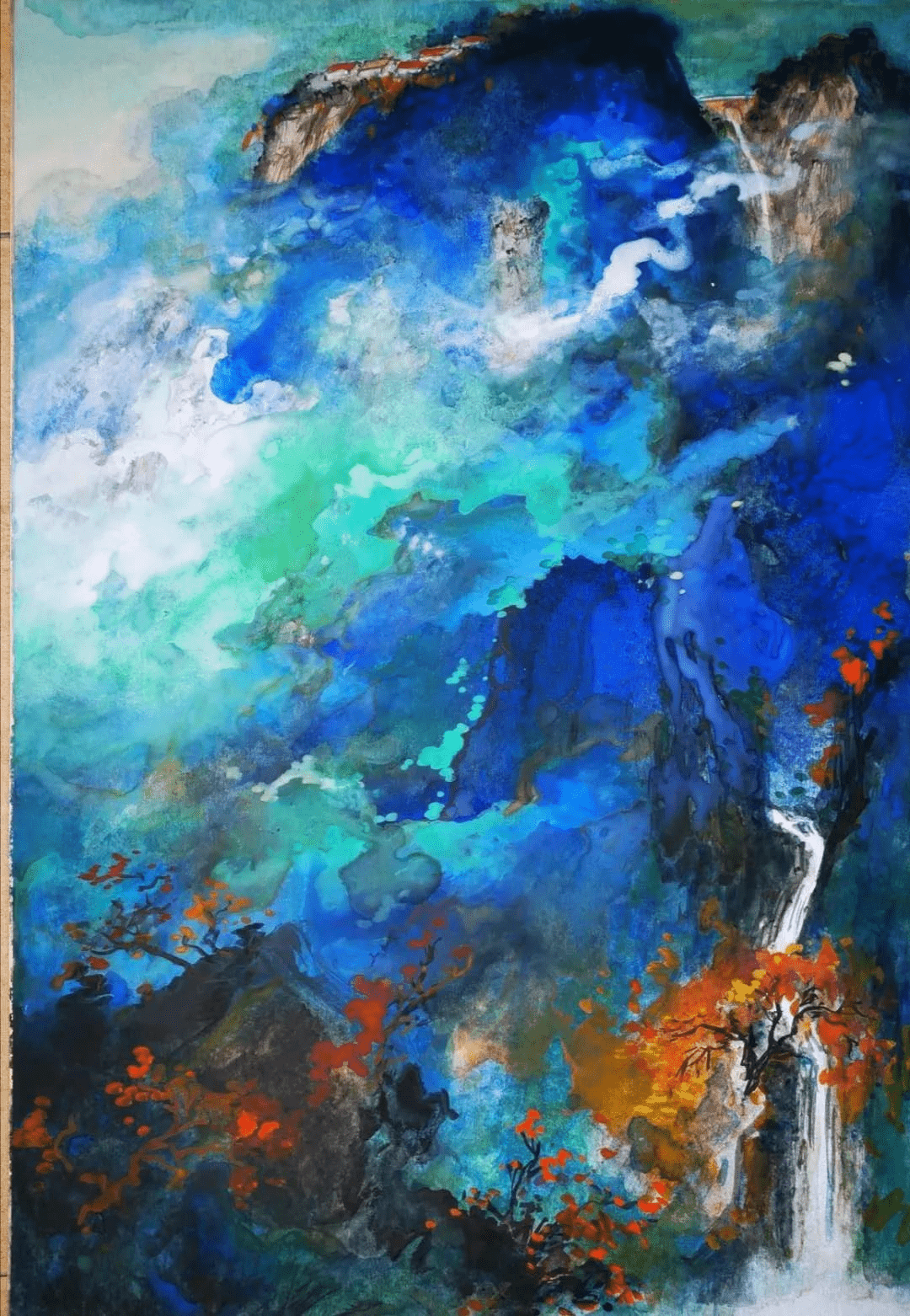 当代书画名家墨涛在彭山