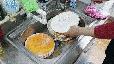 洗碗gif图片