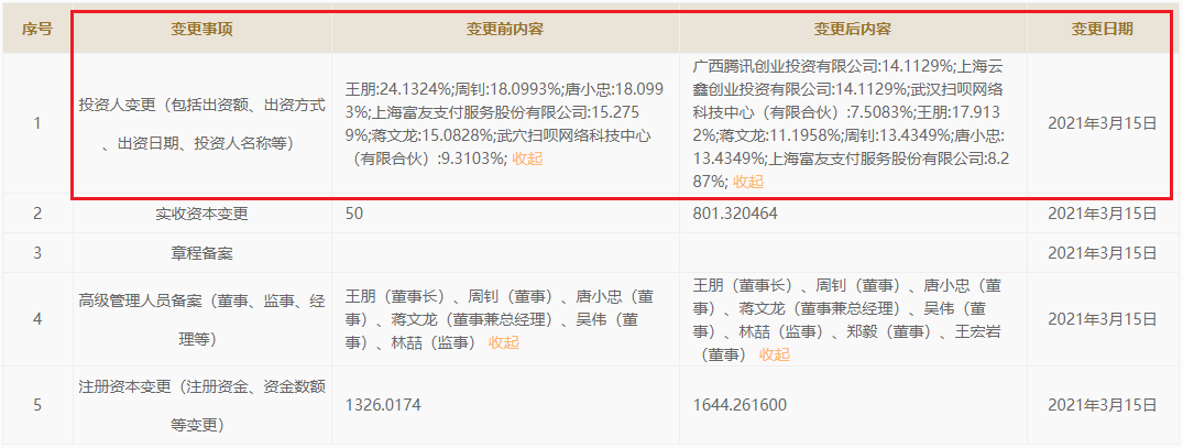 原创利楚扫呗获最新战略融资腾讯蚂蚁一碗端平