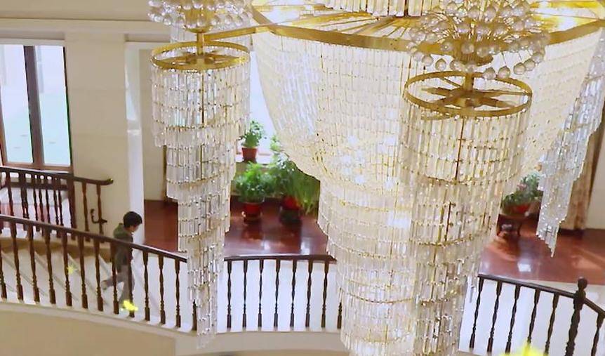 杨子老家的豪宅那时候的他,没有自己的滑雪场,没有自己的游乐园,没有