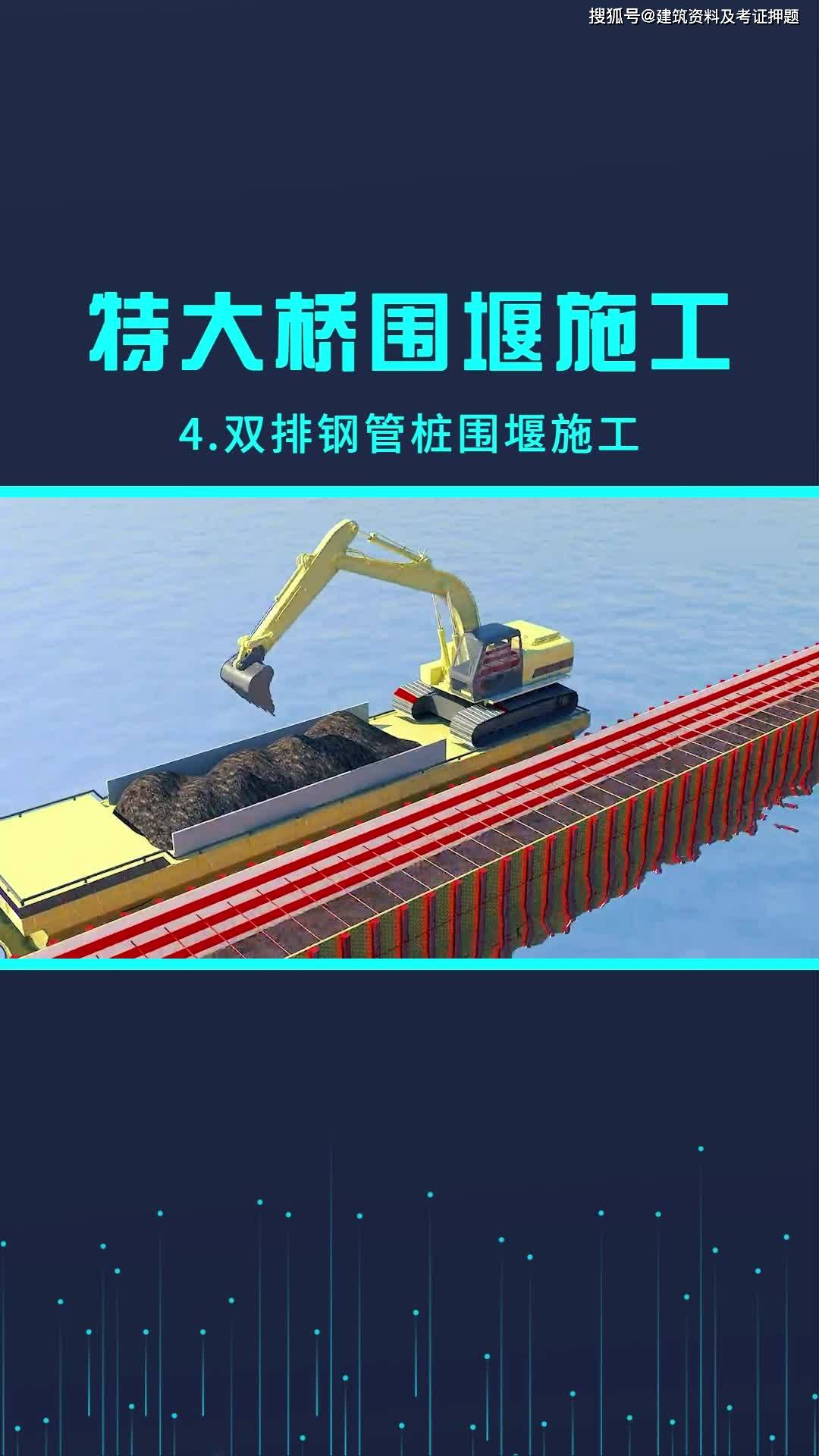 特大桥双排钢管桩围堰施工技术方案资料规范