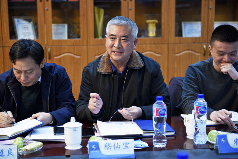 集团副董事长总裁周金旺带队赴沿海建设集团考察交流