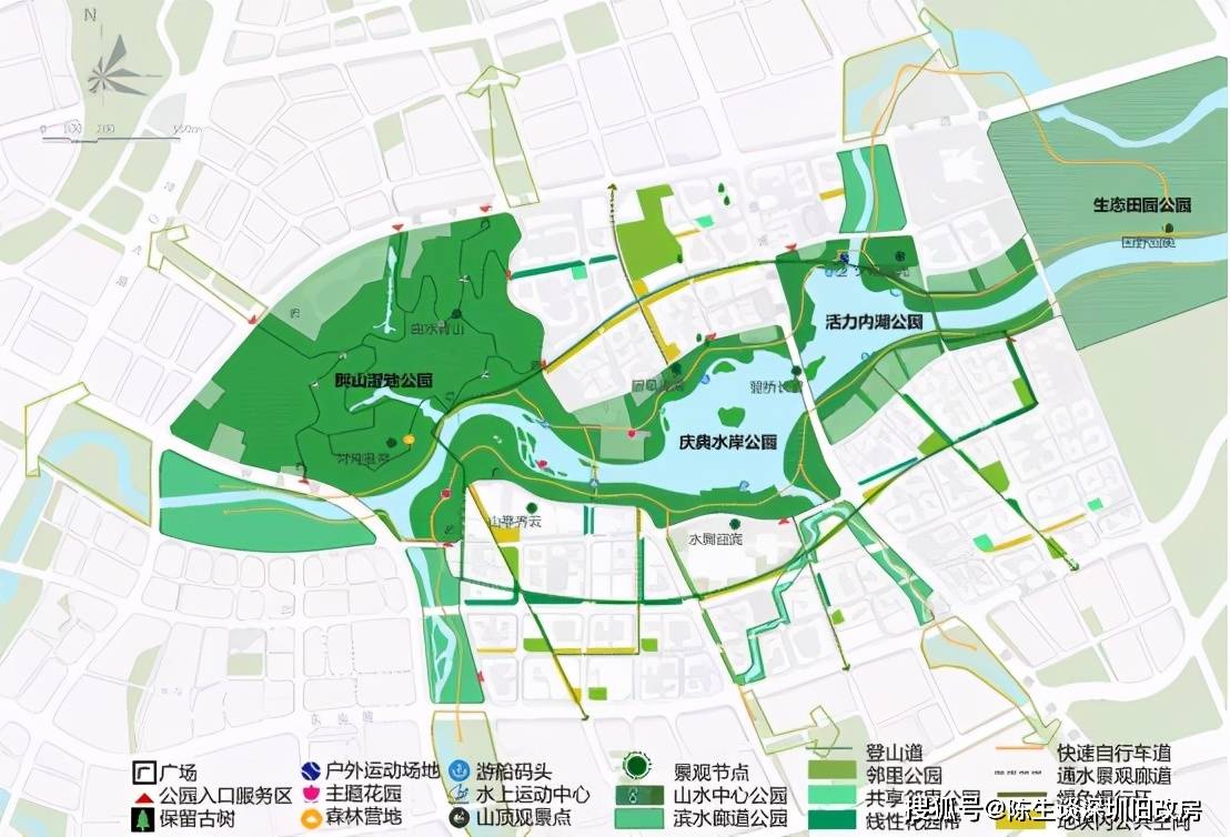 深圳坪山丨燕子湖片区草埔旧改项目专规草案公示楼盘约22万建面环境