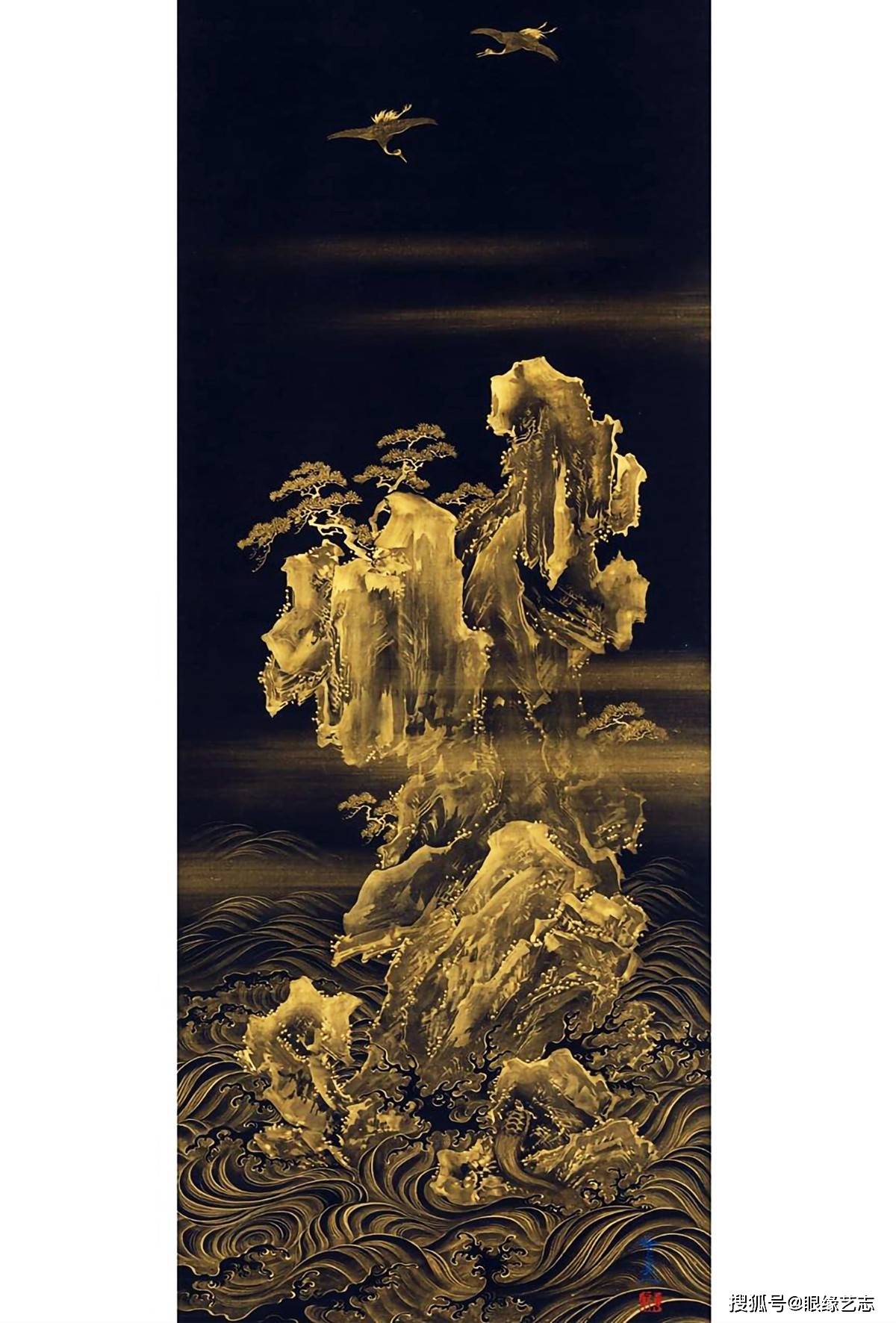 日本传统绘画精赏:荷塘,金岛,菊花,秋日