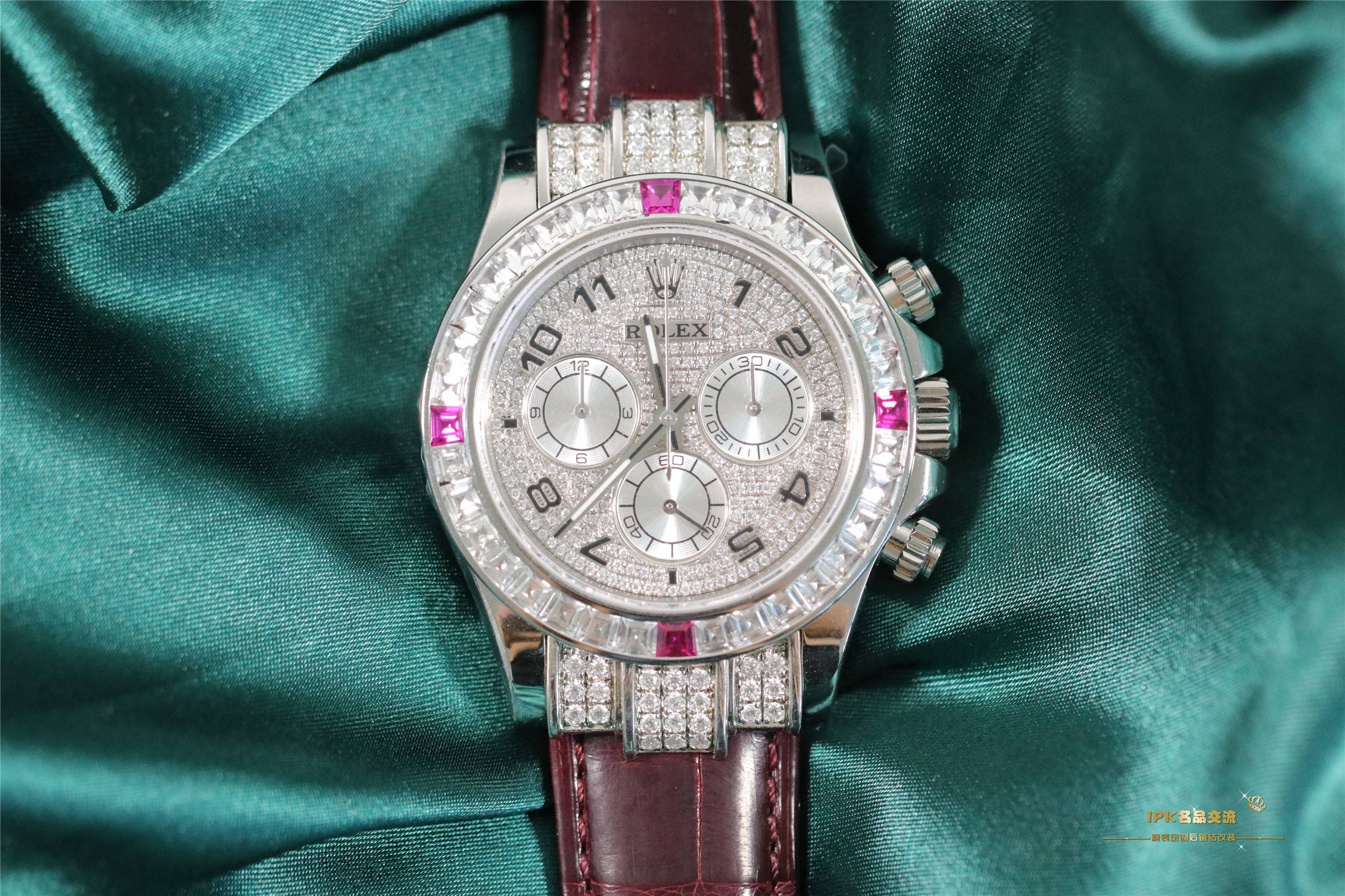 劳力士宇宙计型迪通拿系列 116599 4ru腕表后镶钻改装定制_莫桑