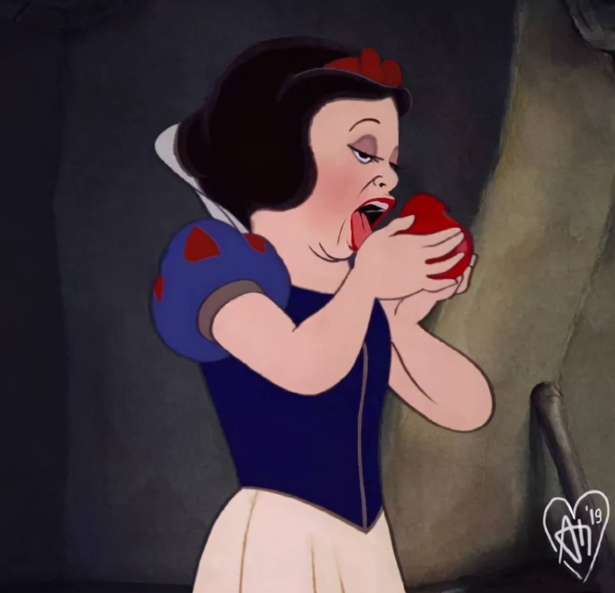 图片[3]-迪士尼公主惨遭“毒手”，爱丽儿惨被浪花拍打，灰姑娘妆都哭花了-魔性次元