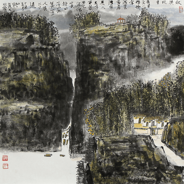 四《周扬故居》68×68cm益阳名人故居系列之五《曾士峨故居》68×68cm