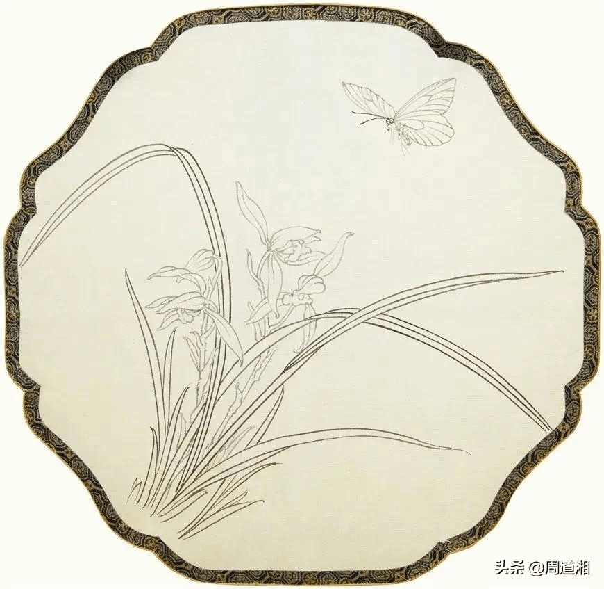 国画教程：工笔《蝶恋花之兰花》_搜狐网