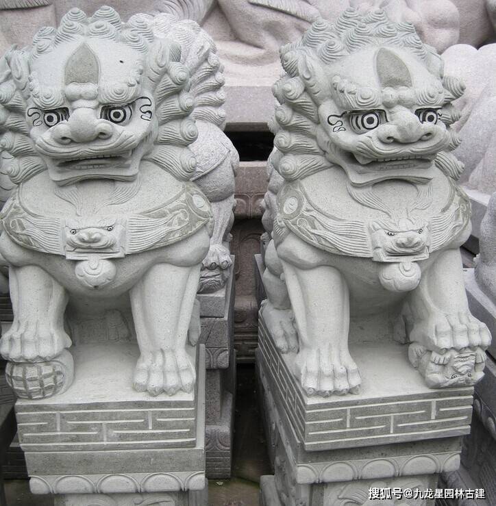 石雕狮子的摆放讲究和雌雄区分介绍! 惠安石雕狮子工艺好