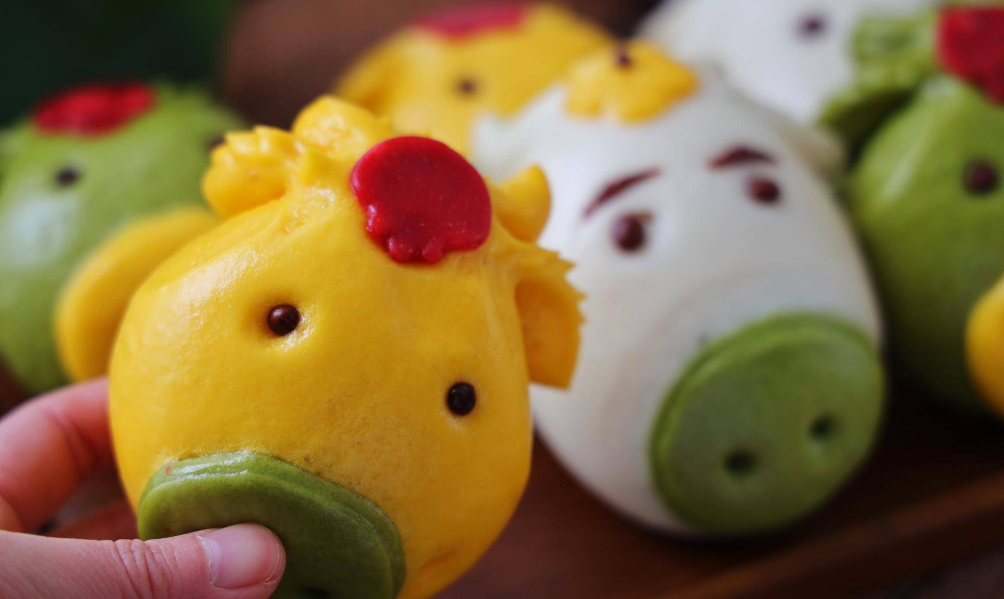 憨态可掬的牛头馒头,做法简单,吃起来更是别有一番滋味!_面团