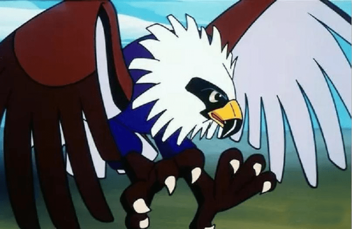 竟然是《黑猫警长》动画片中,那只反派"老鹰"!