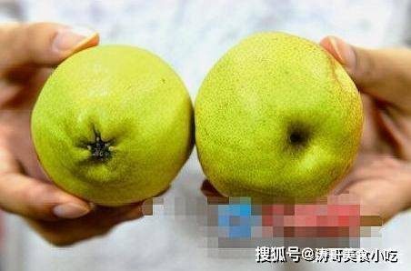 网上说的公,母梨其实是宿萼果和脱萼果,宿萼果是不正常的果实,吃起来