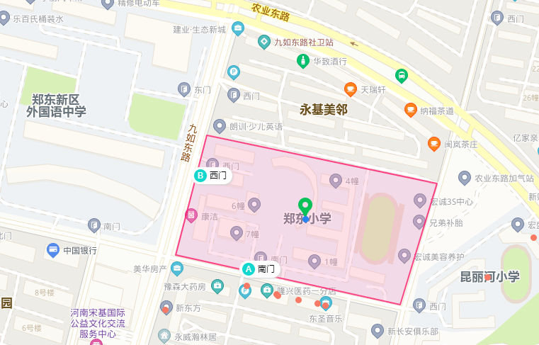 郑东新区小学规划图图片