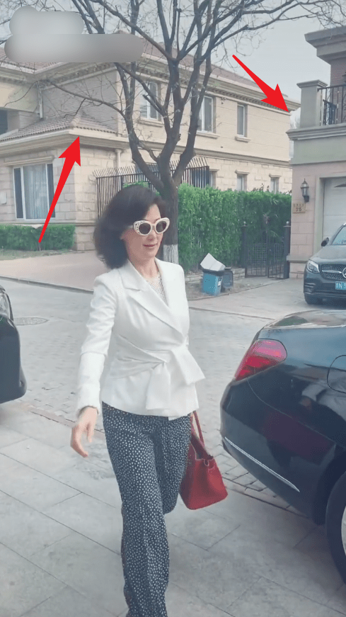 原创张兰与闺蜜聚会曝光豪宅别墅成群面积超大自家园林小路一眼望不到