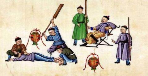 廷杖是古代惩治人的手段 其实施杖刑有很多讲究的 沈用贤
