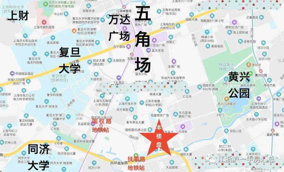 上海五角场地图示意图图片