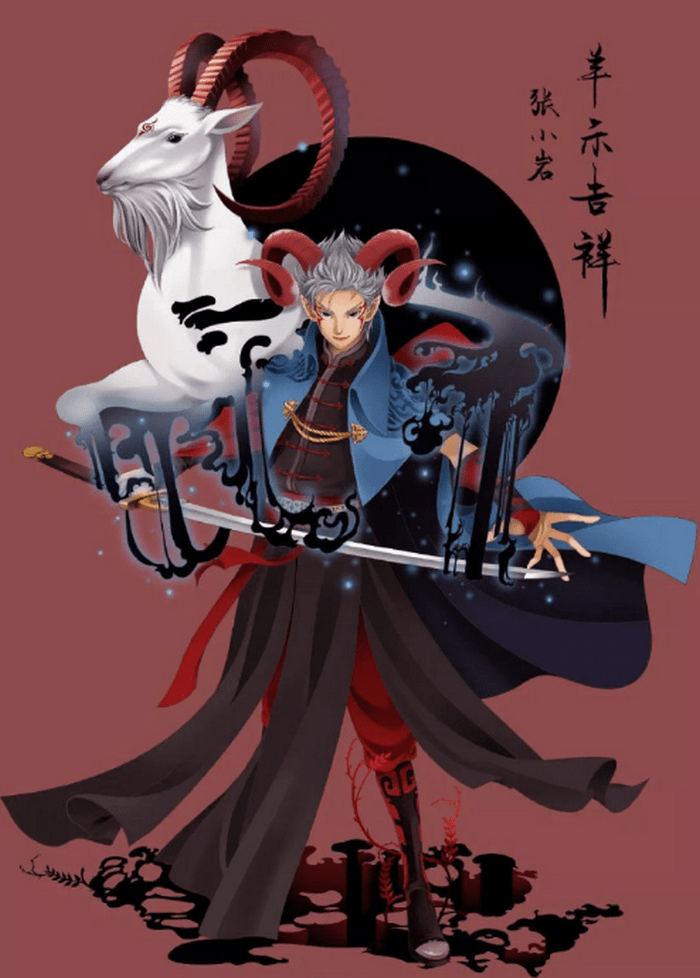 将十二生肖拟人化,全员充满古代风格韵味十足,不是帅哥就是美女