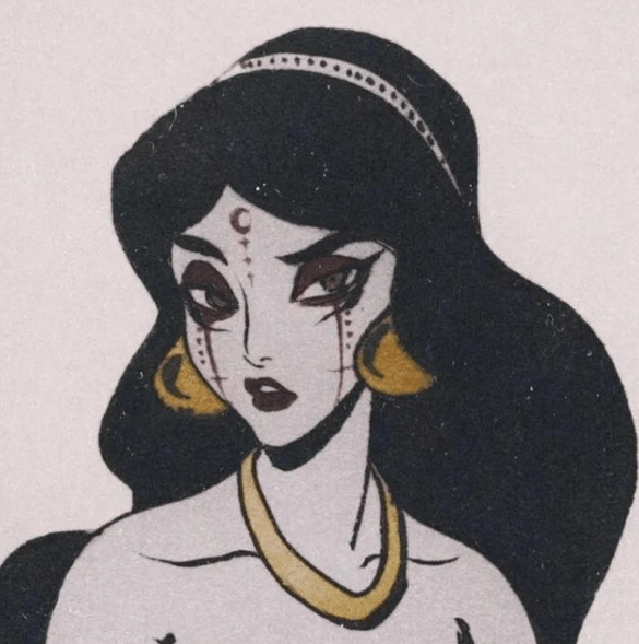 图片[6]-迪士尼公主画黑暗妆，艾莎女王看着像反派，但是好可爱！-魔性次元