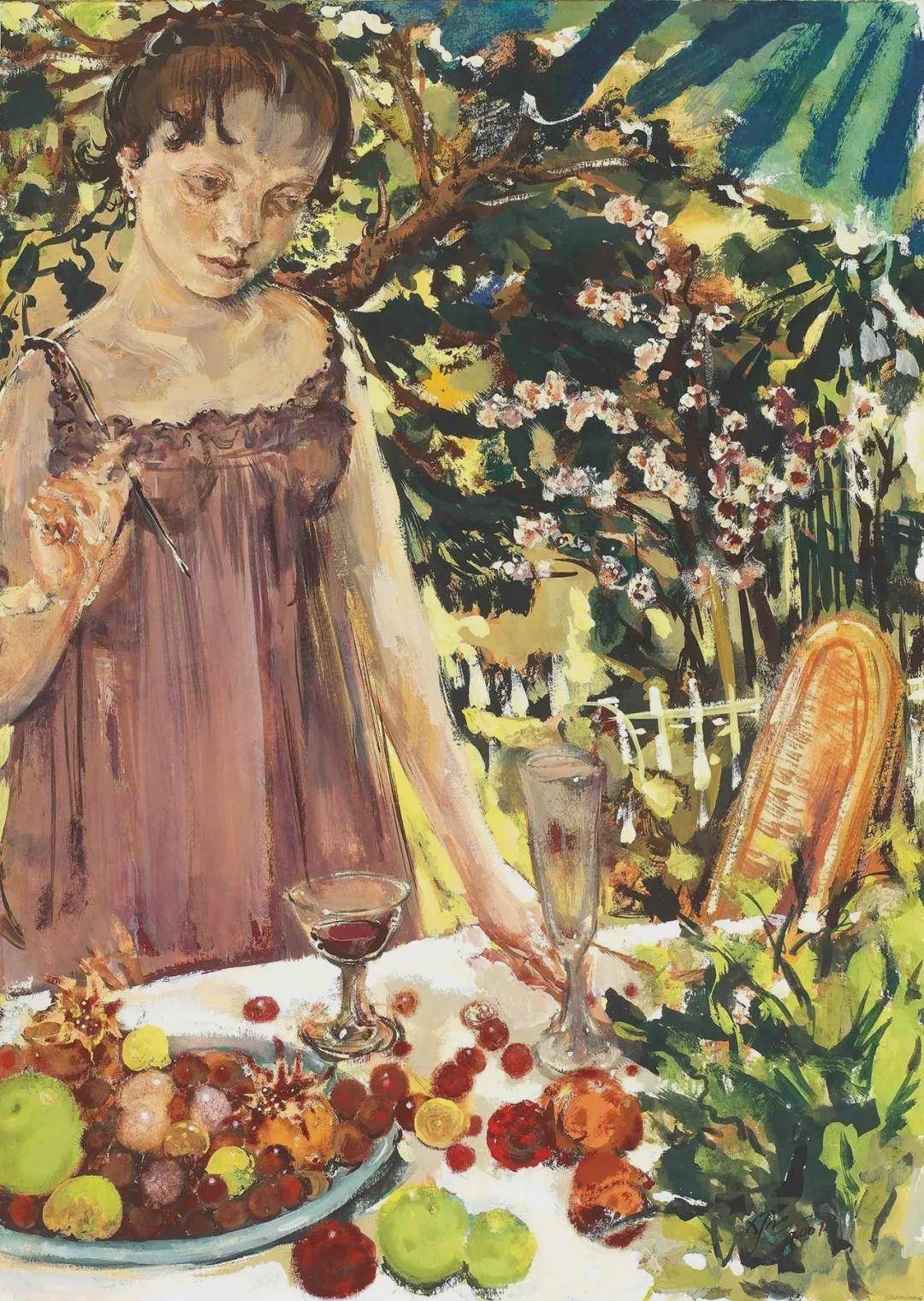 中国画坛8位美女画家,新作惊艳众人_油画