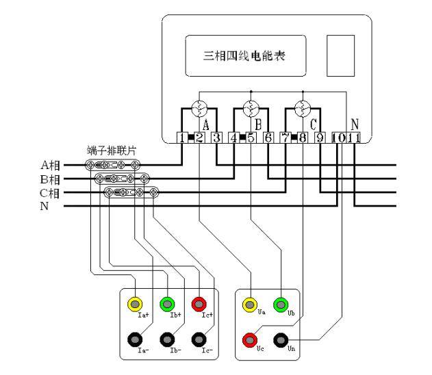 平板触控式电能表现场校验仪使用方法_接线