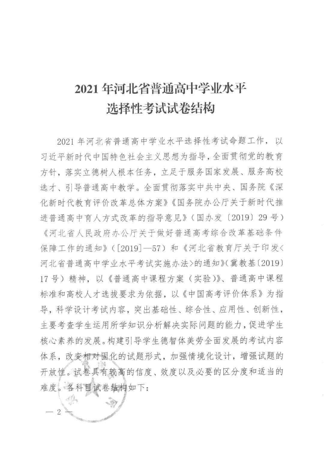 来了考试院公布2021年学业水平考试试卷结构请收好