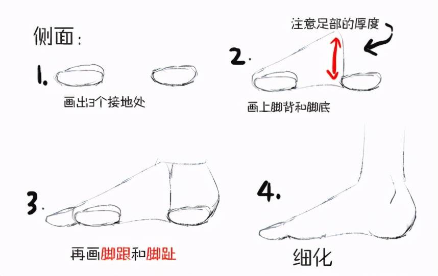 原創不管是不是腳控都要掌握正確的動漫人物足部畫法