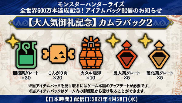 玩家|《怪物猎人：崛起》总销量破600万份 官方道具包相赠