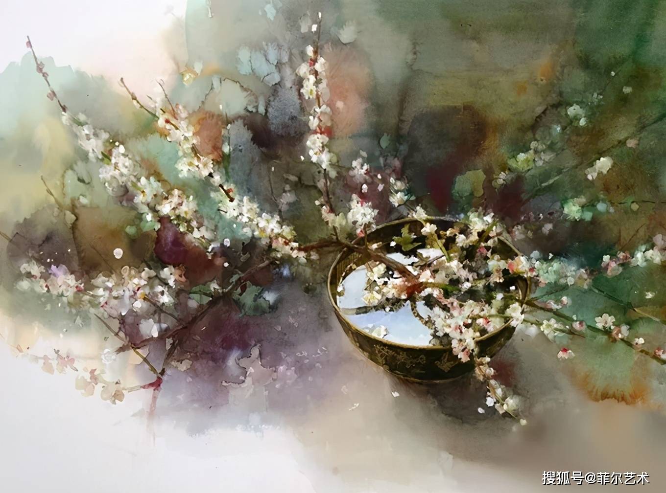 水彩欣赏意境美学需要极高的画面把控能力不信你看完
