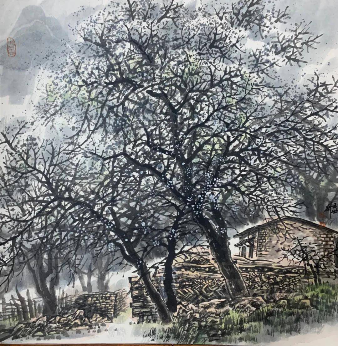 著名画家王世利采风写生作品赏析