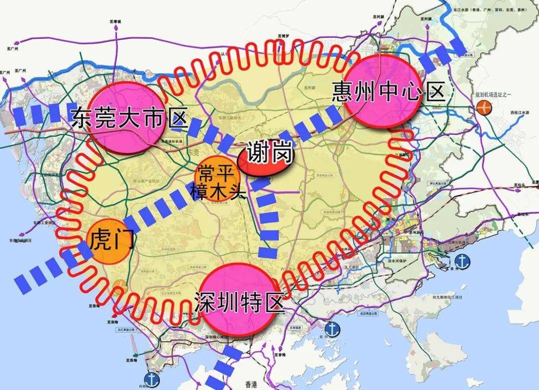 同时,银瓶站tod所在的创新区,东,北接壤惠州,南邻深圳,处深莞惠都市圈