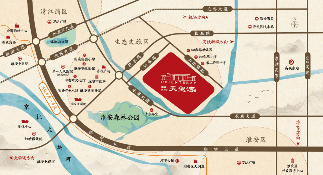 淮安地王项目规划出炉楼面地价104万㎡未来房价