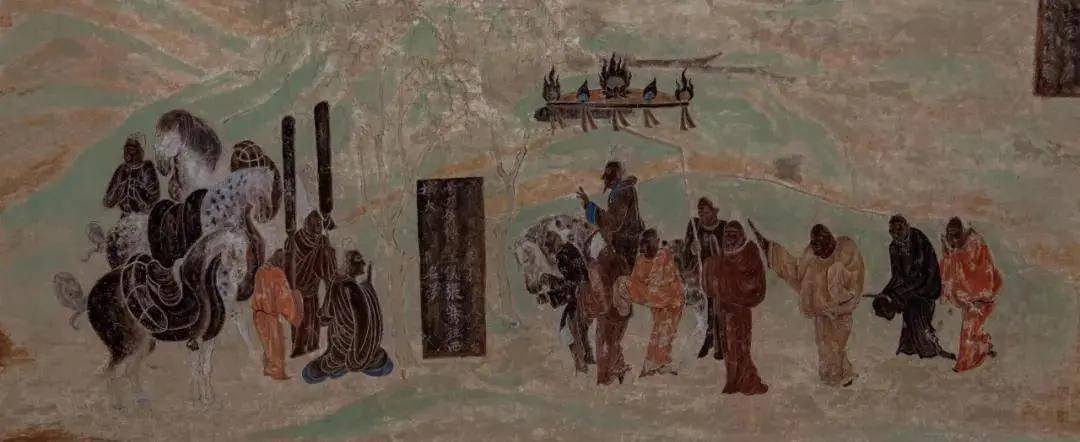 《张骞出使西域》,65×158,初唐,第323窟