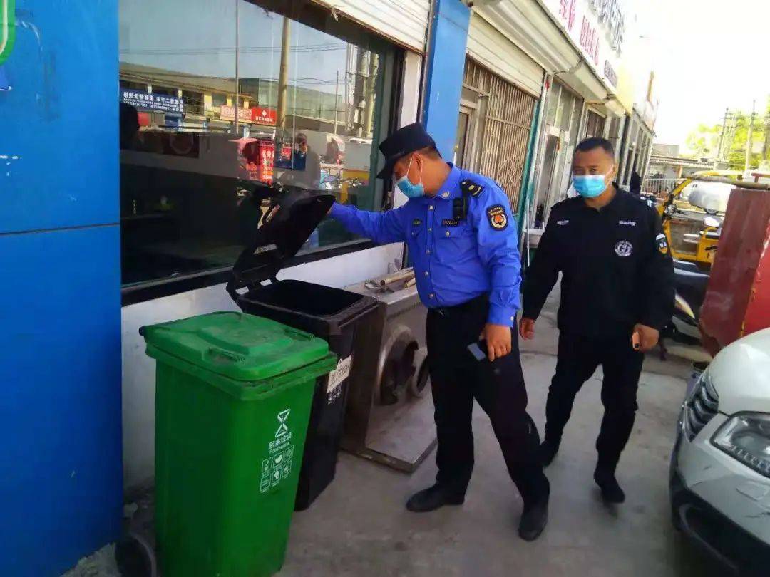 顺义区南法信镇综合行政执法队加大垃圾分类整治力度