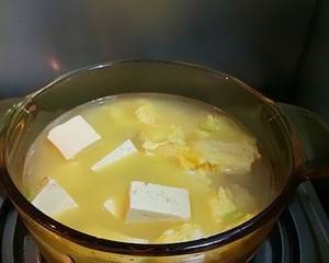 白菜豆腐湯,簡單又好喝