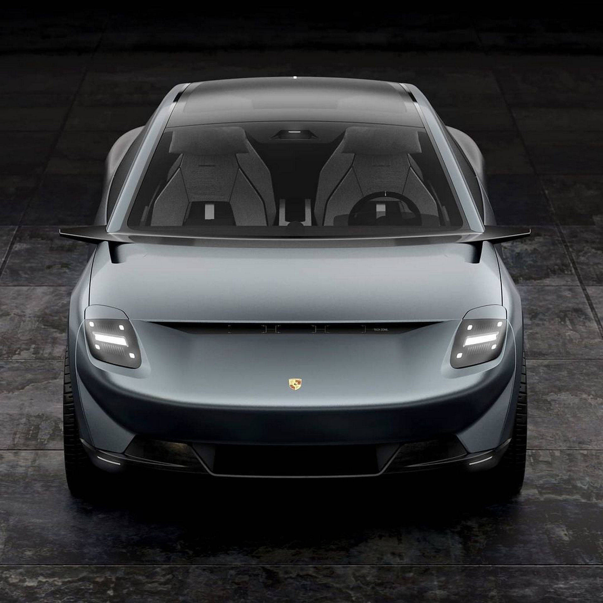 保时捷来看看这位设计师的电动跨界车渲染效果图怎么样具备一定的越野